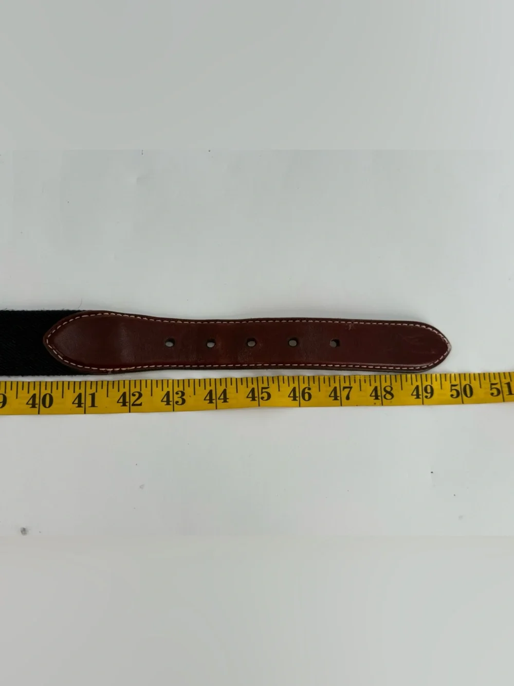 L.L. Bean Canvas & Leather Men’s Casual Belt 44
